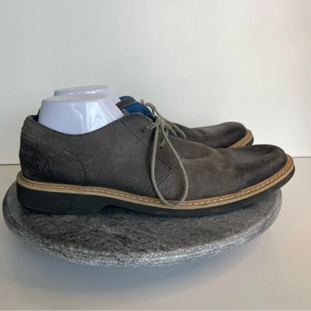 💛 Penguin Original Suede Leather Loafers Casual Dress Shoes Gray